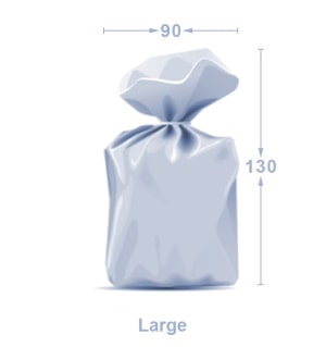 Big garbage bag with logo