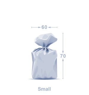 Small garbage bags with logo