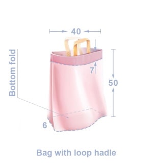 Bio bag with loop handles