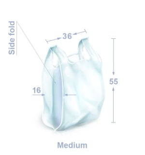 Medium T-shirt bags with an image