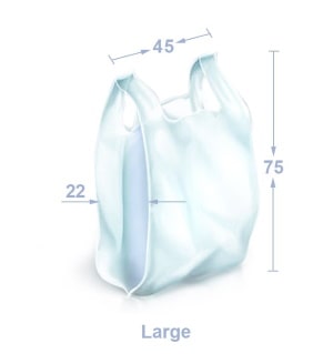 Big T-shirt bags with logo