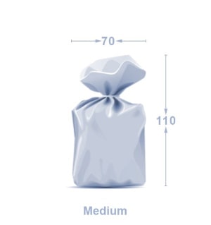 Medium garbage bags with an image