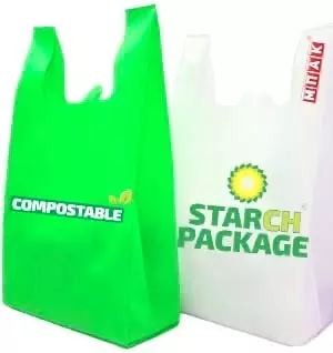 Biodegradable t-shirt packages