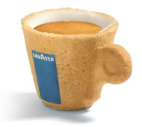 Edible coffee cup