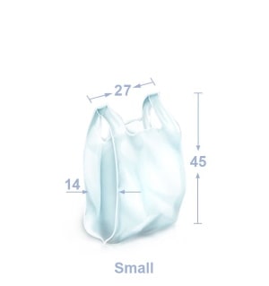 Small T-shirt bags with flexoprinting